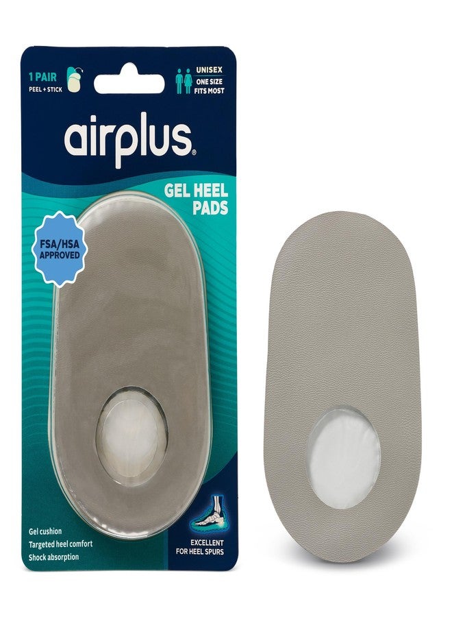 Airplus Gel Heel Pad - Shock-Absorbing, Moisture-Wicking Comfort Cushion, One Size, One Pair - Image 1